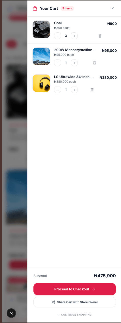Mobile Storefront Setup